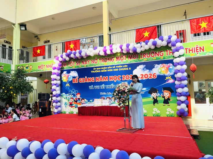 Trường Mầm non Kim Chung A tổng kết năm học 2025 – 2026 và vui Tết Thiếu nhi 1/6- Ảnh 4.