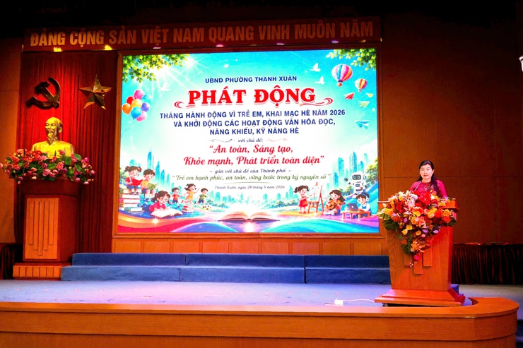 Phường Thanh Xuân khởi động Tháng hành động vì trẻ em và Khai mạc hè năm 2026- Ảnh 2.