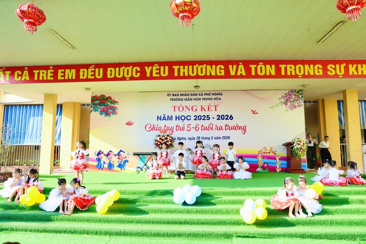 Trường Mầm non Trung Hòa: Tổng kết năm học 2025-2026 và chia tay trẻ 5-6 tuổi ra trường- Ảnh 1.