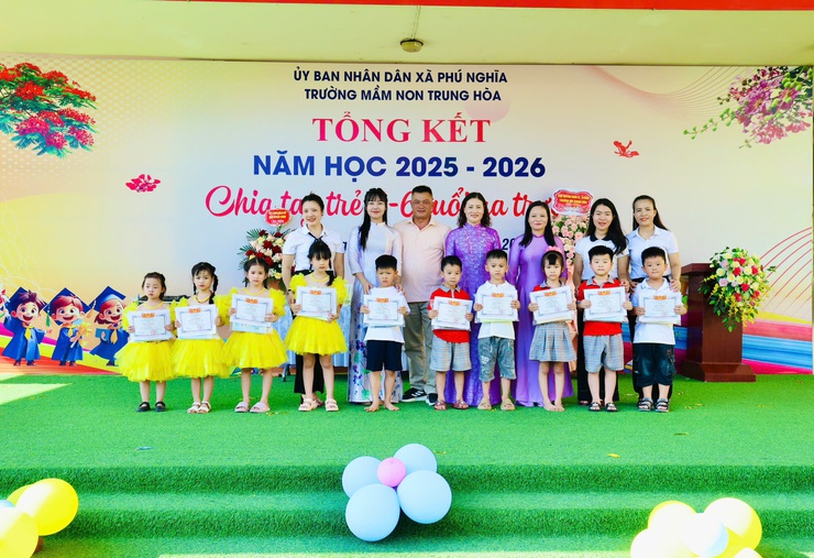 Trường Mầm non Trung Hòa: Tổng kết năm học 2025-2026 và chia tay trẻ 5-6 tuổi ra trường- Ảnh 17.
