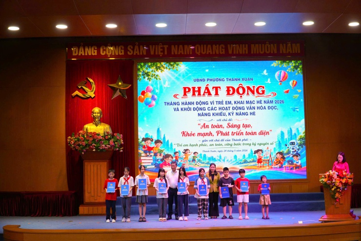 Phường Thanh Xuân khởi động Tháng hành động vì trẻ em và Khai mạc hè năm 2026- Ảnh 4.