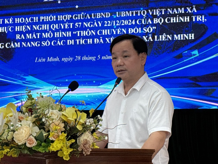 Ký kết chương trình phối hợp giữa UBND và Uỷ ban MTTQ xã hợp tác thực hiện Nghị quyết 57- Ảnh 7.