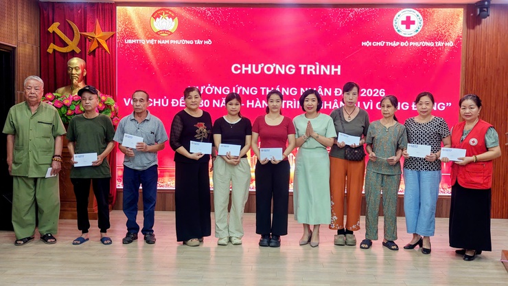 Phường Tây Hồ tổng kết Tháng nhân đạo năm 2026: Lan tỏa hành trình nhân ái vì cộng đồng- Ảnh 10.