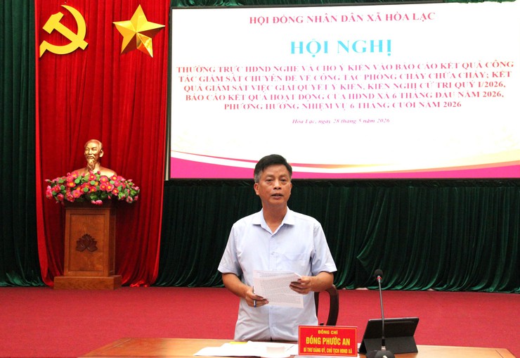 Đồng chí Đồng Phước An chủ trì hội nghị cho ý kiến các nội dung trọng tâm của HĐND xã- Ảnh 9.