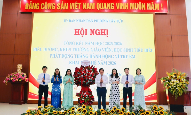 Phường Tây Tựu phát động Tháng Hành động Vì trẻ em và Khai mạc hè năm 2026- Ảnh 1.
