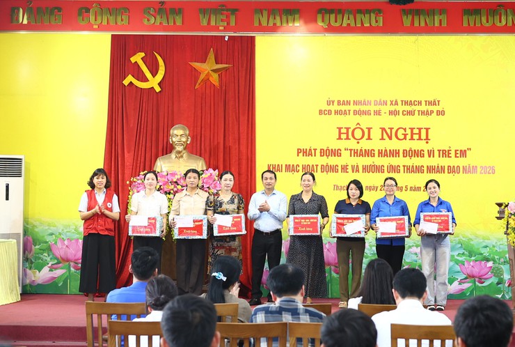 Xã Thạch Thất phát động Tháng hành động vì trẻ em, khai mạc hoạt động hè và hưởng ứng Tháng Nhân đạo năm 2026- Ảnh 4.