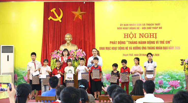 Xã Thạch Thất phát động Tháng hành động vì trẻ em, khai mạc hoạt động hè và hưởng ứng Tháng Nhân đạo năm 2026- Ảnh 5.
