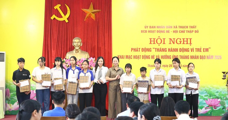 Xã Thạch Thất phát động Tháng hành động vì trẻ em, khai mạc hoạt động hè và hưởng ứng Tháng Nhân đạo năm 2026- Ảnh 7.