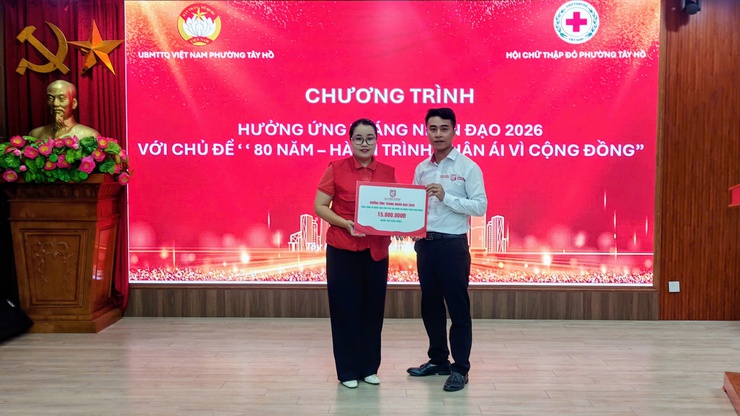 Phường Tây Hồ tổng kết Tháng nhân đạo năm 2026: Lan tỏa hành trình nhân ái vì cộng đồng- Ảnh 7.