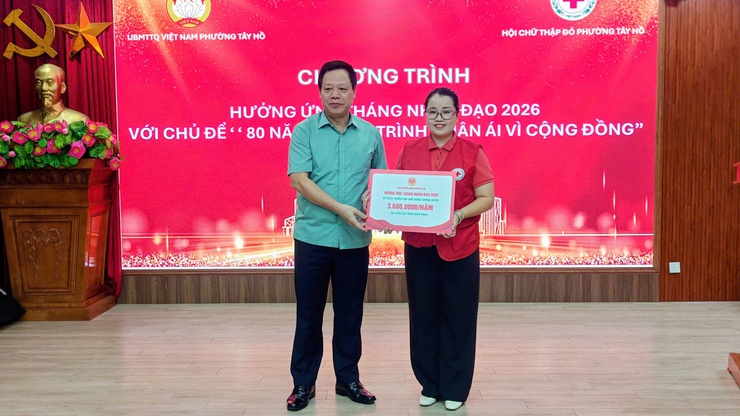 Phường Tây Hồ tổng kết Tháng nhân đạo năm 2026: Lan tỏa hành trình nhân ái vì cộng đồng- Ảnh 6.