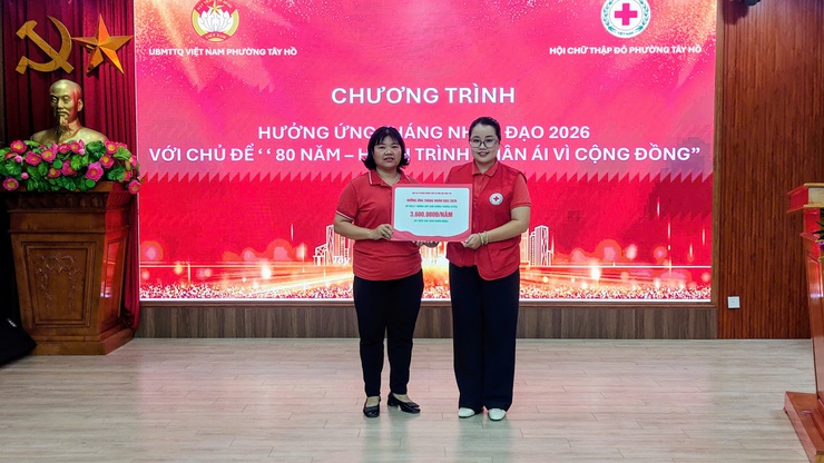 Phường Tây Hồ tổng kết Tháng nhân đạo năm 2026: Lan tỏa hành trình nhân ái vì cộng đồng- Ảnh 5.