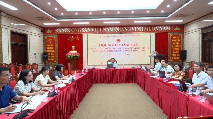 THƯỜNG TRỰC HĐND XÃ THANH OAI GIÁM SÁT CÔNG TÁC GIẢI PHÓNG MẶT BẰNG DỰ ÁN KHU ĐÔ THỊ THỂ THAO OLYMPIC- Ảnh 2.