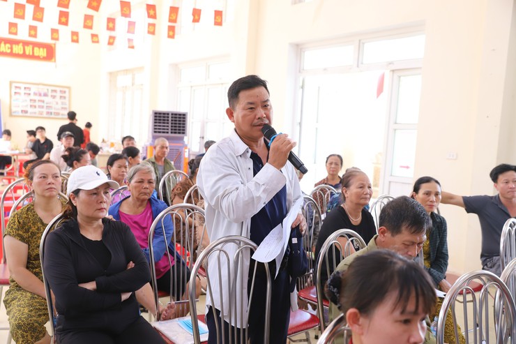 Thượng Phúc lấy ý kiến nhân dân thôn Thọ Giáo về dự thảo phương án bồi thường, hỗ trợ triển khai Dự án Khu đô thị thể thao quốc tế Hà Nội- Ảnh 2.