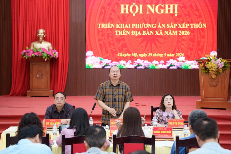 Chuyên Mỹ dự kiến sắp xếp, sáp nhập từ 35 thôn còn 16 thôn- Ảnh 1.