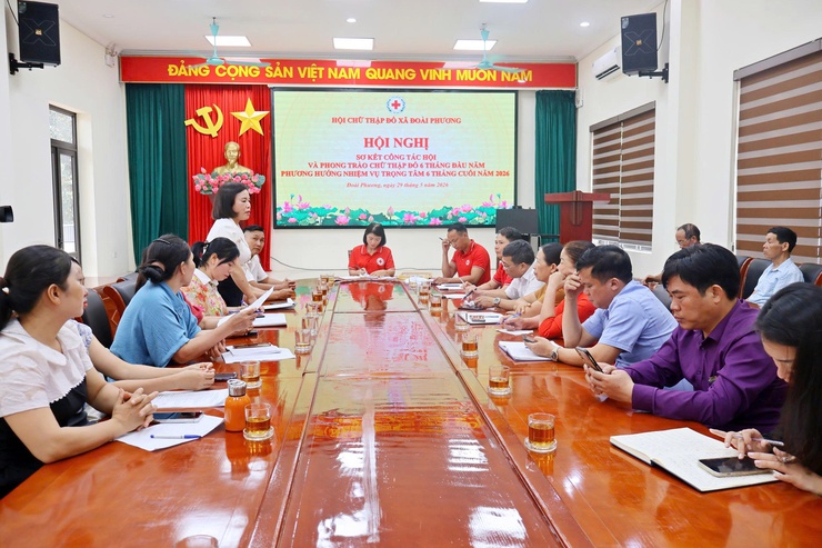 Sơ kết công tác Hội Chữ thập đỏ 6 tháng đầu năm  và triển khai Kế hoạch tổ chức Ngày hội hiến máu tình nguyện đợt 2 năm 2026

- Ảnh 1.
