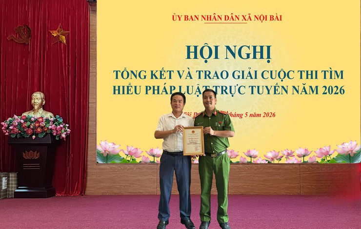 TRAO GIẢI CUỘC THI TÌM HIỂU PHÁP LUẬT TRỰC TUYẾN XÃ NỘI BÀI NĂM 2026- Ảnh 5.