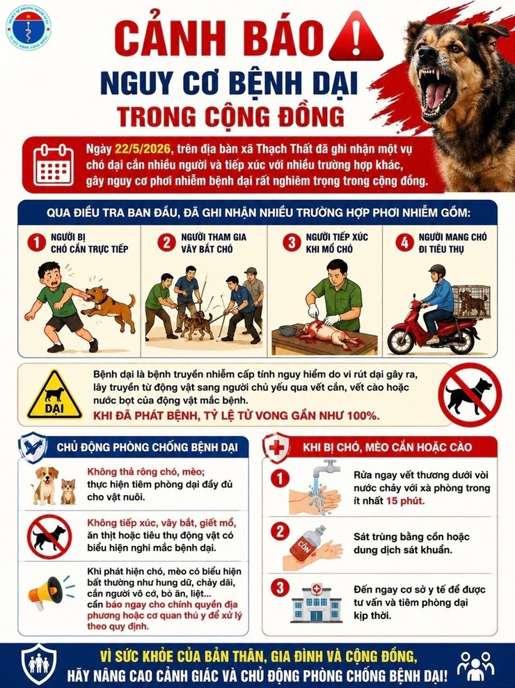 Cảnh báo nguy cơ bệnh dại trong cộng đồng- Ảnh 1.