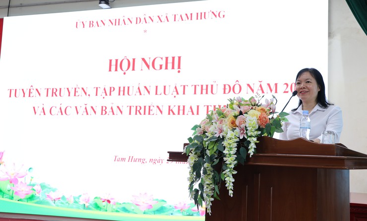 Xã Tam Hưng tổ chức hội nghị tuyên truyền Luật Thủ đô năm 2026- Ảnh 1.