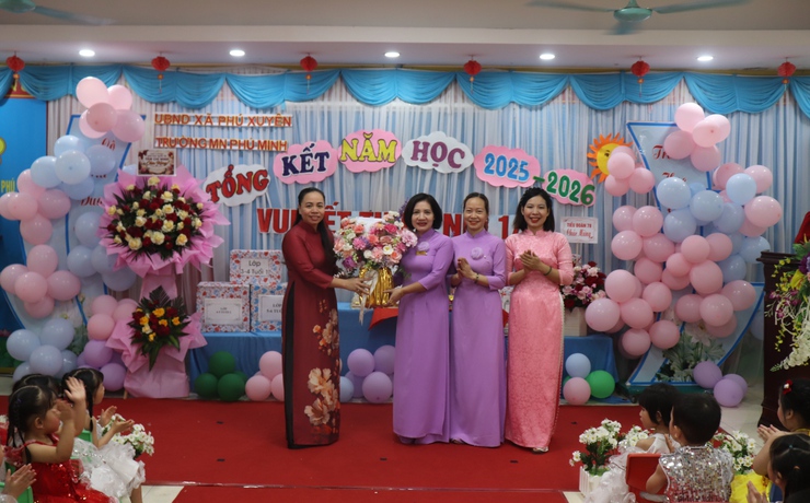 Trường Mầm non Phú Minh rộn ràng lễ tổng kết năm học 2025 - 2026- Ảnh 1.