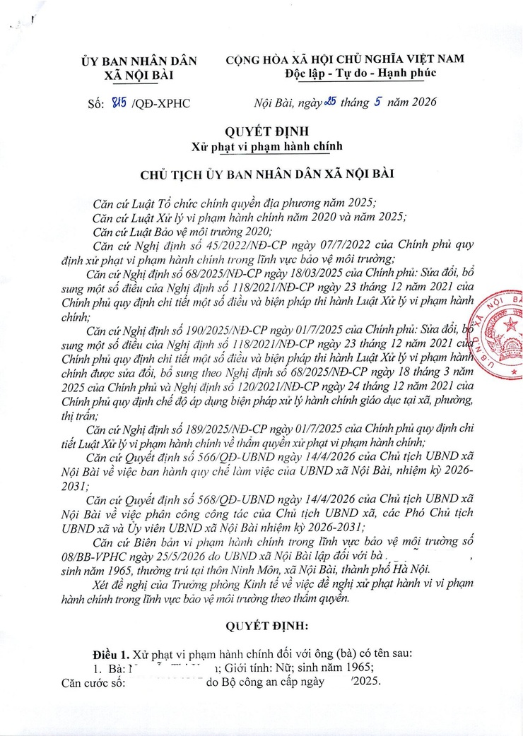 XÃ NỘI BÀI XỬ PHẠT NGHIÊM TRƯỜNG HỢP ĐỐT RƠM RẠ GÂY Ô NHIỄM MÔI TRƯỜNG- Ảnh 5.