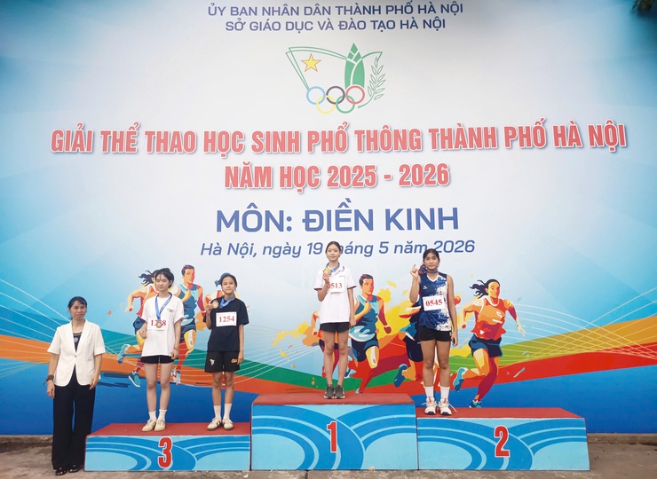 DẤU ẤN ĐOÀN THỂ THAO HỌC SINH PHƯỜNG VĨNH HƯNG THAM GIA GIẢI THỂ THAO HỌC SINH PHỔ THÔNG THÀNH PHỐ HÀ NỘI NĂM HỌC 2025 - 2026- Ảnh 2.