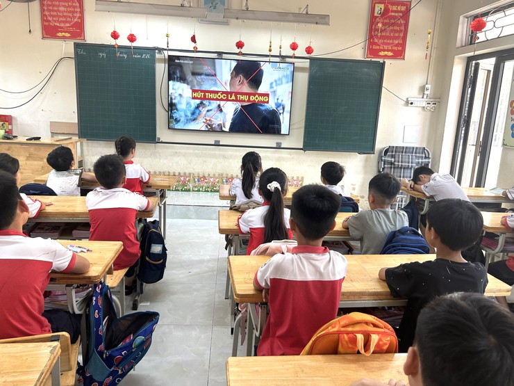 Trường Tiểu học Tri Thủy xây dựng “Trường học không khói thuốc” vì sức khỏe học sinh- Ảnh 3.