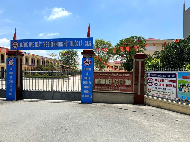Trường Tiểu học Tri Thủy xây dựng “Trường học không khói thuốc” vì sức khỏe học sinh- Ảnh 1.