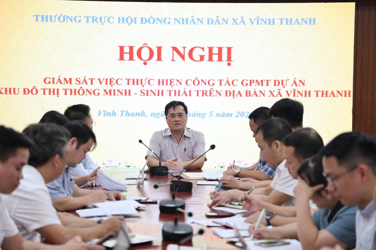 HĐND xã Vĩnh Thanh giám sát tiến độ giải phóng mặt bằng dự án Khu đô thị thông minh - sinh thái- Ảnh 2.