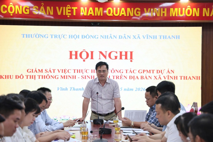 HĐND xã Vĩnh Thanh giám sát tiến độ giải phóng mặt bằng dự án Khu đô thị thông minh - sinh thái- Ảnh 11.