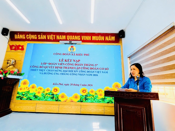 Xã Kiều Phú chú trọng phát triển đoàn viên, thành lập công đoàn cơ sở- Ảnh 2.
