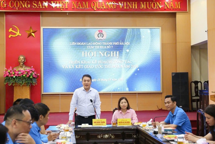 CỤM THI ĐUA SỐ 07 LIÊN ĐOÀN LAO ĐỘNG THÀNH PHỐ TỔ CHỨC HỘI NGHỊ TRIỂN KHAI NHIỆM VỤ VÀ KÝ KẾT GIAO ƯỚC THI ĐUA NĂM 2026- Ảnh 3.
