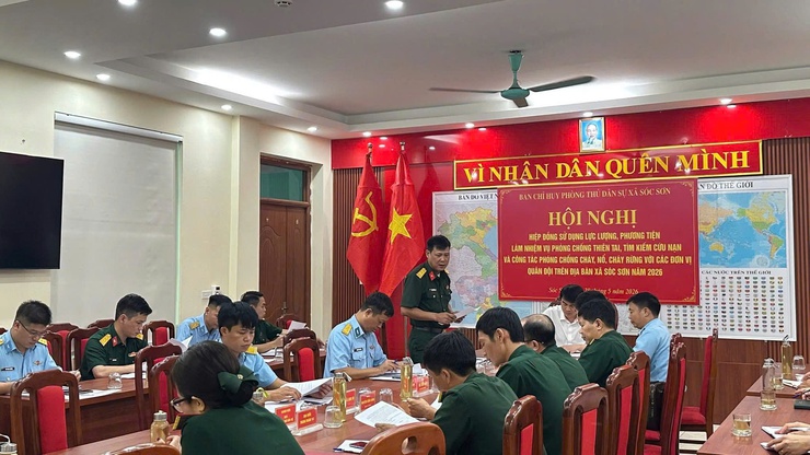 XÃ SÓC SƠN HIỆP ĐỒNG LỰC LƯỢNG, PHƯƠNG TIỆN PHÒNG CHỐNG THIÊN TAI VÀ TÌM KIẾM CỨU NẠN NĂM 2026- Ảnh 2.