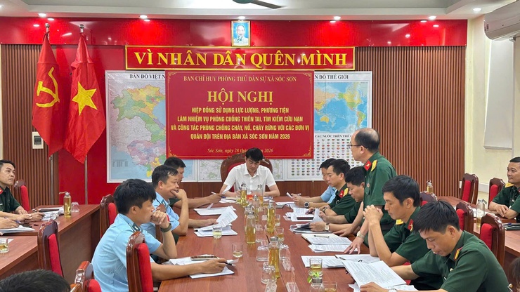 XÃ SÓC SƠN HIỆP ĐỒNG LỰC LƯỢNG, PHƯƠNG TIỆN PHÒNG CHỐNG THIÊN TAI VÀ TÌM KIẾM CỨU NẠN NĂM 2026- Ảnh 4.