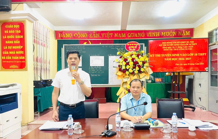 UBND xã thành lập các Đoàn thăm, chúc mừng và tặng quà các Điểm thi vào lớp 10 THPT năm học 2026–2027- Ảnh 4.