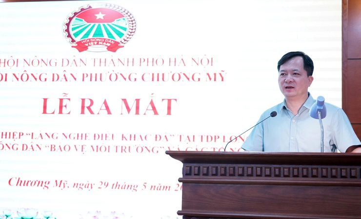 Hội Nông dân phường Chương Mỹ ra mắt Chi hội nghề nghiệp “Làng nghề điêu khắc đá”, Câu lạc bộ nông dân bảo vệ môi trường và các tổ nghề nghiệp năm 2026- Ảnh 7.