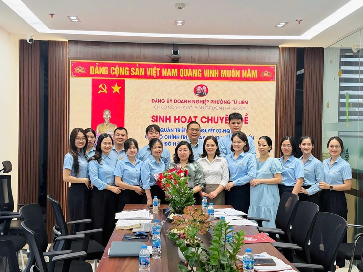 Đảng ủy Doanh nghiệp phường Từ Liêm tăng cường chỉ đạo các chi bộ trực thuộc tổ chức sinh hoạt chuyên đề tháng 5 năm 2026- Ảnh 1.