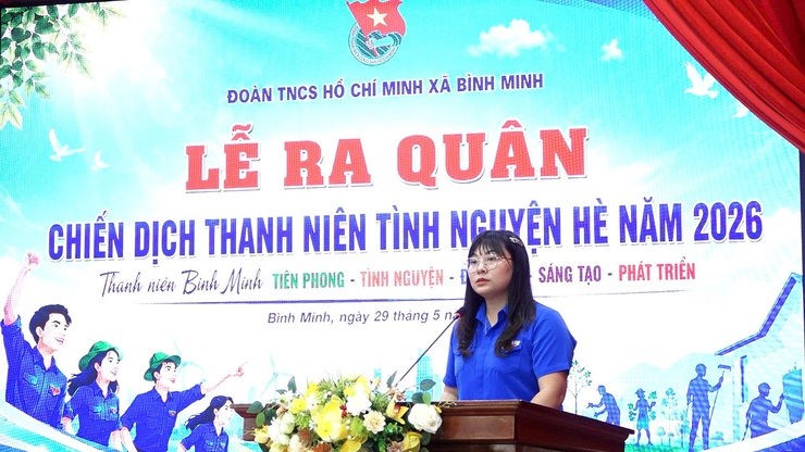 Tuổi trẻ Bình Minh ra quân Chiến dịch Thanh niên tình nguyện hè năm 2026- Ảnh 1.
