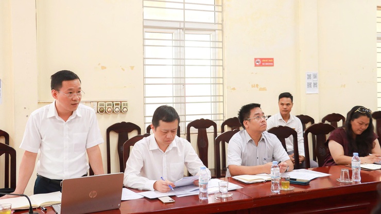 Đoàn Thanh tra  làm việc với UBND xã Đại Xuyên về công tác sắp xếp cơ sở nhà, đất dôi dư- Ảnh 2.