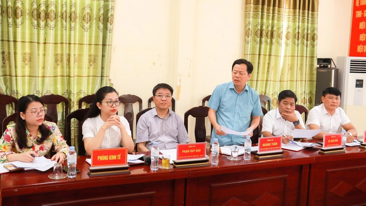 Đoàn Thanh tra  làm việc với UBND xã Đại Xuyên về công tác sắp xếp cơ sở nhà, đất dôi dư- Ảnh 3.