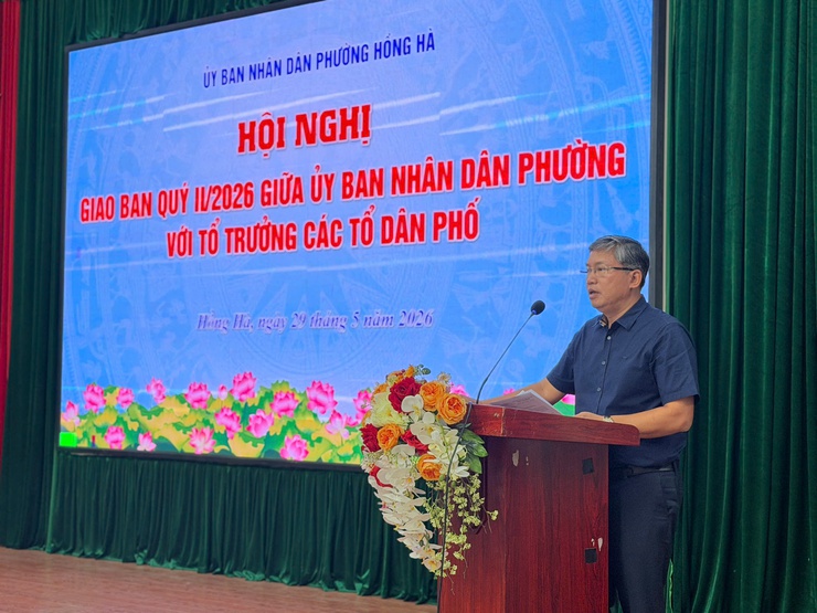 PHƯỜNG HỒNG HÀ TỔ CHỨC HỘI NGHỊ GIAO BAN VỚI CÁC TỔ DÂN PHỐ QUÝ II NĂM 2026- Ảnh 11.
