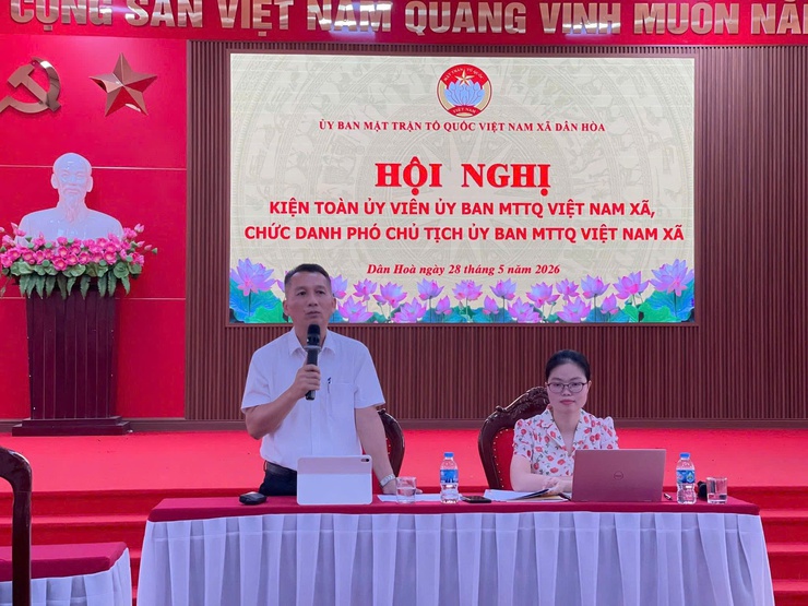  HỘI NGHỊ KIỆN TOÀN ỦY VIÊN ỦY BAN MTTQ VIỆT NAM XÃ DÂN HÒA VÀ CHỨC DANH PHÓ CHỦ TỊCH ỦY BAN MTTQ VIỆT NAM XÃ- Ảnh 5.