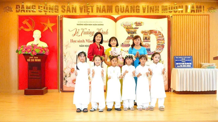 TRƯỜNG MẦM NON XUÂN DƯƠNG TỔ CHỨC TỔNG KẾT NĂM HỌC, TRI ÂN VÀ LỄ TRƯỞNG THÀNH CHO TRẺ 5 TUỔI- Ảnh 2.