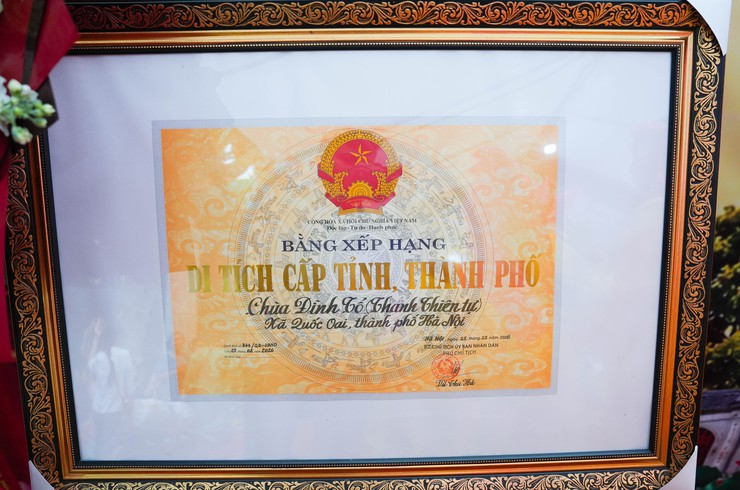 Lễ đón nhận bằng xếp hạng di tích cấp Thành Phố&nbsp;Chùa Đình Tổ (Chùa Thanh Thiên Tự)- Ảnh 3.
