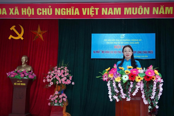 Phường Chương Mỹ ra mắt mô hình “Chi hội Phụ nữ số” tại TDP Long Châu Miếu- Ảnh 6.