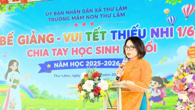 TRƯỜNG MẦM NON THƯ LÂM TỔ CHỨC BẾ GIẢNG NĂM HỌC 2025 – 2026, CHIA TAY HỌC SINH 5 TUỔI VÀ VUI TẾT THIẾU NHI 1/6- Ảnh 6.