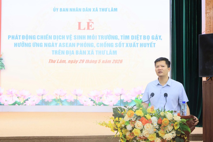 Ủy ban nhân dân xã Thư Lâm tổ chức Lễ phát động chiến dịch vệ sinh môi trường, tìm diệt bọ gậy hưởng ứng Ngày ASEAN phòng, chống sốt xuất huyết- Ảnh 8.