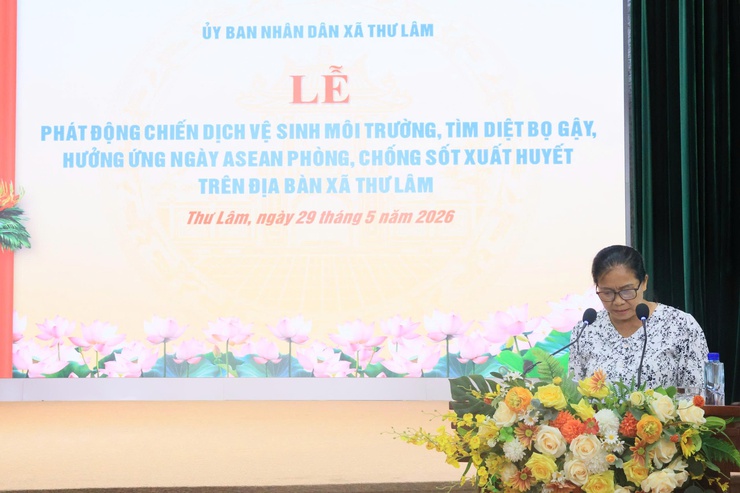 Ủy ban nhân dân xã Thư Lâm tổ chức Lễ phát động chiến dịch vệ sinh môi trường, tìm diệt bọ gậy hưởng ứng Ngày ASEAN phòng, chống sốt xuất huyết- Ảnh 9.