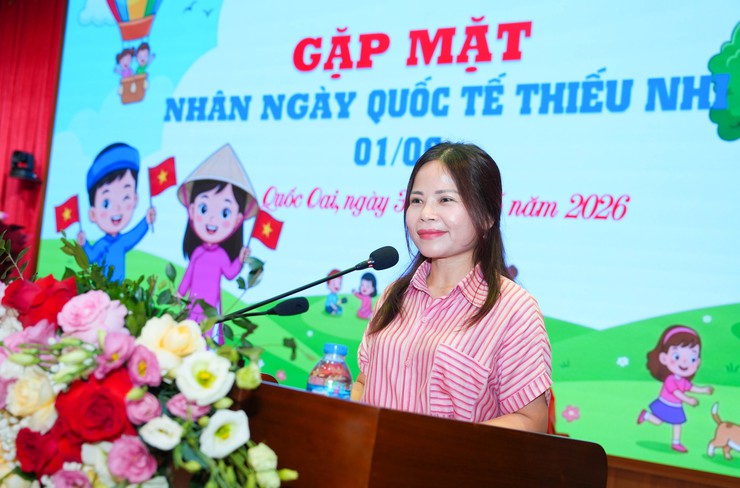 VĂN PHÒNG HĐND VÀ UBND XÃ QUỐC OAI TỔ CHỨC GẶP MẶT NHÂN DỊP QUỐC TẾ THIẾU NHI 1/6- Ảnh 3.