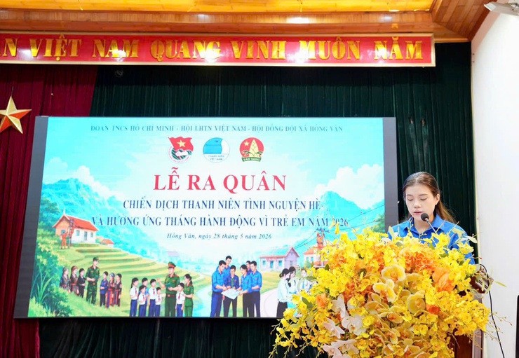 Xã Hồng Vân tổ chức lễ ra quân chiến dịch thanh niên tình nguyện hè và hưởng ứng tháng hành động vì trẻ em năm 2026- Ảnh 4.