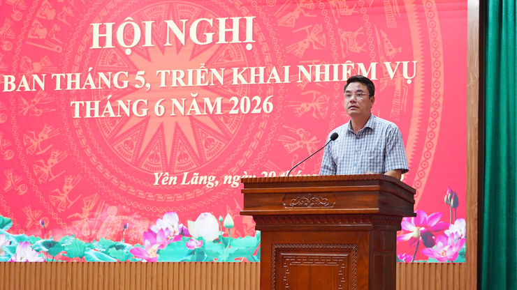 Giao ban công tác tháng 5, triển khai nhiệm vụ trọng tâm tháng 6- Ảnh 3.
